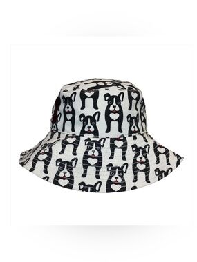 Beach Hat Black Dog
